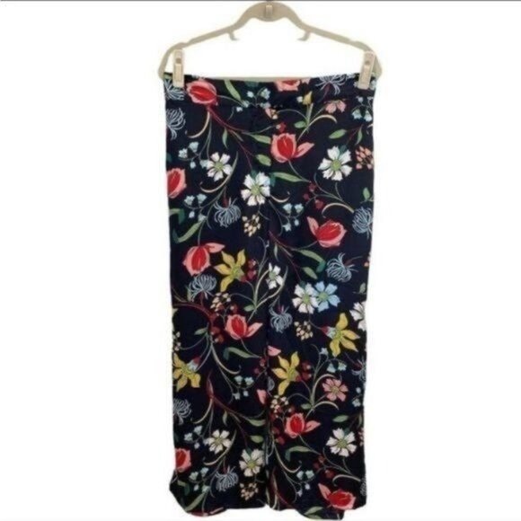 Castaluna Floral Silk Like Wide Leg Pants - Picture 1 of 10